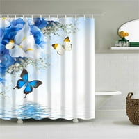 Midsumdr душ завеса облицовка отпечатана душ завеса полиестер водоустойчив и устойчив на мака