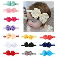 Цветни меки широки ленти за глава на бебета за бебешки момичета бебета аксесоари за коса на новородени деца и деца