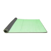 Ahgly Company Indoor Rectangle Solid Emerald Green Modern Area Rugs, 7 '9'