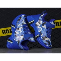 Difumos Boys Леки кръгли тренировки за бягане на обувки ходене модна ниска топ дишащи маратонки сини 13c
