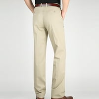 Idoravan мъжки панталони просвета есен за мъжки модни ежедневни чисти цветове на открито с цип джобни ежедневни панталони суипани
