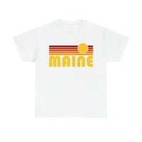 Мъжки графичен тениска на Мейн Ретро слънце