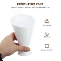 Салатна чаша френски пържени конус потапящи чаши купи френски държач за пържени за домашен ресторант хотел