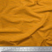 Soimoi Orange Poly Georgette Fabric Strip