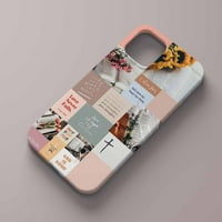 Случай на Tobelint за iPhone Pro, Christian Bible Store Collage Case Case със страничен печат, тънък броня Пълно покритие