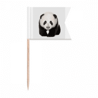 Panda Baby Walk Eyes Art Deco Fashion Toombick Flags Етикетиране Маркиране за парти торта Храна Чийзплат
