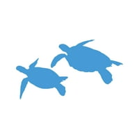 Стикер на морската костенурка Деколт отрязване - самозалепващо винил - устойчив на атмосферни влияния - направен в САЩ - много цветни и размери - костенурки за гмуркане