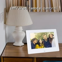 Feltree Electronics аксесоари снимка видео възпроизвеждане Електронна снимка албум, цифрова електронна фото рамка, подарък за приятели и семейство, LCD цифрова фото рамка бяла