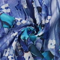 Модни жени бутон Небрежно отхвърляне на шията отпечатани върхове с дълъг ръкав риза лилаво l в продажба
