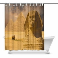 Египетски курорт Голямото сфиново лице с други пирамиди в Египет декор за дома