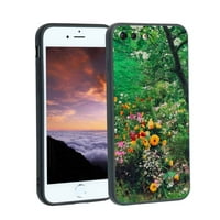 Флорален калъф за телефони, дегиниран за iPhone Plus Case Men Women, гъвкав силиконов шок калъф за iPhone Plus