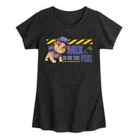 Paw Patrol - Rubble & Crew - Mi е на Fi - Toddler & Youth Girls Graphic Thrish