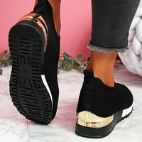 Zpanxa маратонки Обувки Женски сандали разтягане плат с голям размер Лято на жените удобни ежедневни спортни обувки за жени черни 40