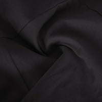 Penkiiy Женски ежедневен лятен солиден цвят с висока талия данъци джобове за жени от три части бедро на бедрото тънки xxl черно в продажба