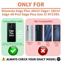 TalkingCase Slim Phone Case, съвместим за Motorola Edge Plus Edge+ Edge Pro, Dog Watercolor Print, W Glass Enress Protector, лек, Soft, USA