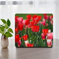 Kaishek Hard Case Cover, съвместим с MacBook Pro 14 + Black Keyboard Cover Model A & A M1, Type C Flower 1667