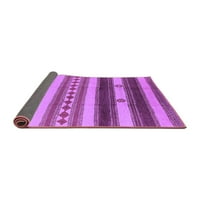 Ahgly Company Indoor Rectangle Southwestern Purple Country Area Rugs, 4 '6'