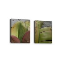 Комплект от - пеперуда Palm II - Съвременна изящна изкуство Giclee on Canvas Gallery Wrap - Стенна декор - Арт живопис - Готов за окачване