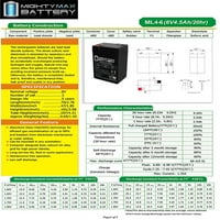 6V 4.5AH SLA Подмяна на батерията, съвместима с американската болнична доставка - пакет