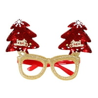Нова коледна украса очила Детски очила Коледни подаръци Празници за празнични консумативи Парти за вечеря чаши декорация0708
