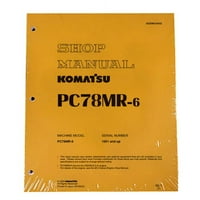Komatsu PC78MR - Ръководство за обслужване на сервиз на багери - Номер на част SEBM030602