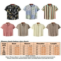 Тениска авамо мъже с къси ръкави върхове ревера тениска мъжки хавайски летни ризи празнична блуза c m