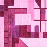 Ahgly Company Indoor Square Oriental Pink Modern Rugs, 6 'квадрат