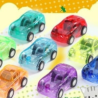 Mini Pull Back Car Tog Transparent Small Insoys Toys Plastic Funny Car Toy for Kids Thddler
