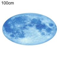Shangqer кръгла земя Луна планета 3d печат мек килим против приплъзване на килим за дюше за домашен декор