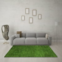 Ahgly Company Indoor Square Abstract Green Modern Area Rugs, 5 'квадрат