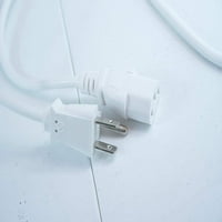 [UL изброен] White [30ft] PAC захранващ кабел за TC Electronic M-Reverb и Effects Processor