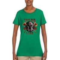 Wild Bobby, Spartan Spartan Spartan Spartan Patroitic Eagle Womens Graphic Tee, Kelly, XX-Clarge