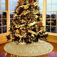 Коледна пола на елхата коледни орнаменти за пайети от тъкани дърво Пъти килими Дърви рокля за фестивал празнично парти
