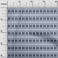 Oneoone Viscose шифон Лек прашен синя тъкан Флорален блок Шиеща тъкан от двора отпечатани DIY дрехи Шиещи консумативи Широки