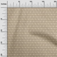 OneOone Viscose Schiffon Tan Fabric Abstracts Куинг консумативи за печат за шиене на ширина до двора