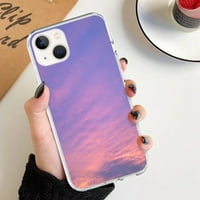 Purple Sky Clouds Soft Silicone Phone Case за iPhone 13Pro 13Pro MA 12Pro 12Pro MA PRO MA 6S плюс 5c XS XR за Samsung Забележка Ultra S S20+ S20ultra