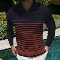 Поло ризи за мъже модни ежедневни якички 3D цифров печат с дълъг ръкав риза от блуза мъжки ризи