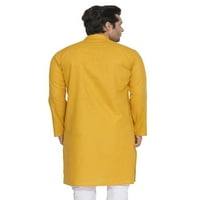 Модна мъжка туника памук курта пижама комплект индийско традиционно облекло
