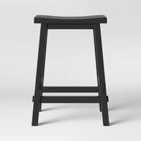 Farmhouse Wood Counter Height Barstool