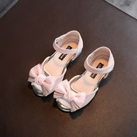 Yinguo Girl Pearl Bow Princess Shoes Spring and Ethumn Деца Неплъзгащи се плоски обувки меки кожени обувки