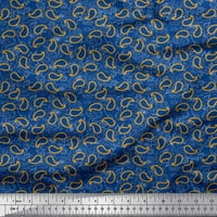 Soimoi Rayon Leaves Leaves, Floral & Paisley Shirting Printed Craft Fabric край двора