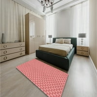 Ahgly Company Indoor правоъгълник с шаблони с леки сьомга розово зона килими, 2 '5'
