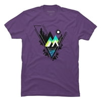 The Valley Mens Purple Graphic Tee - Дизайн от хора m