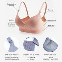 Списание Жени Сутиен за кърмене от едно парче безпроблемна преден закопчалка сутиен за сестрински сутиен бременна бельо
