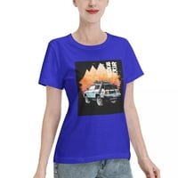 Тениска с къси ръкави за женско превозно средство с офроуд 150g синя