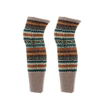 Retheuty чифт зима сгъстяващ се от чорапи за топло плетене вълнен капак за крака за жени