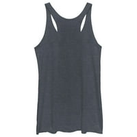 Грозен коледен пуловер Дамски флот Heather Blue Graphic Racerback Tank Топ - Дизайн от хора XS