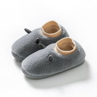 Symoid Womens Booties- Зимни памучни чехли мъже на закрито остри ъгли топли плюшени обувки на открито двойка памучни чехли сиво 44-45