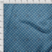 Oneoone памучна копринена тил синя тъкан Batik Fabric за шиене на отпечатана занаятчийска тъкан край двора