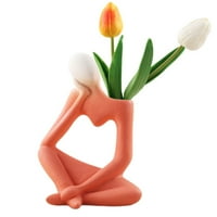 Nordic Thinker Vase Ceramic Marly Harys Vase Artworks Colors Housewarming Gifts - Red